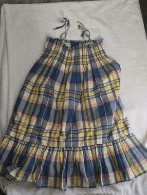 Polo by Ralph Lauren Blue Yellow Plaid Sundress